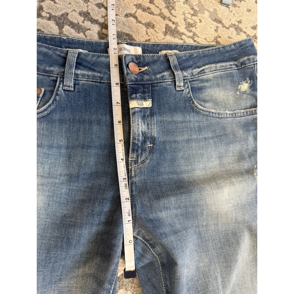 Closed - Skinny Mid Rise Blue Jeans‎ Size 30 Stretchy Made In Italy - Picture 6 of 11